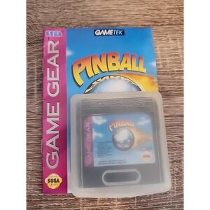 **RARE USED SEGA PINBALL GAME GEAR WITH CASE‎ & INSTRUCTION MANUAL
